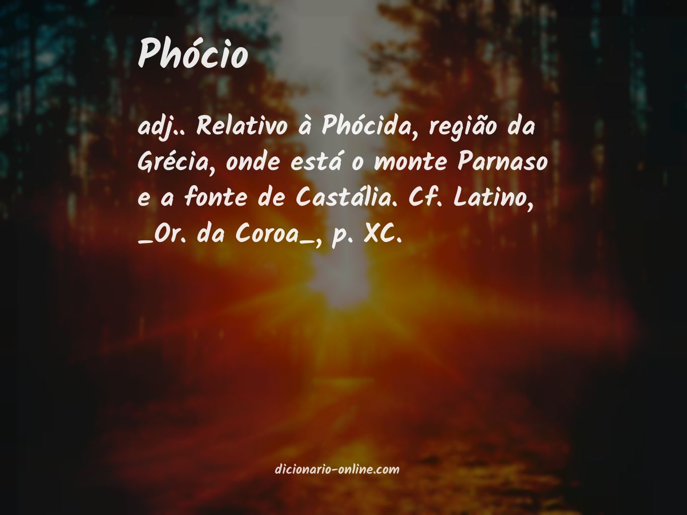 Significado de phócio