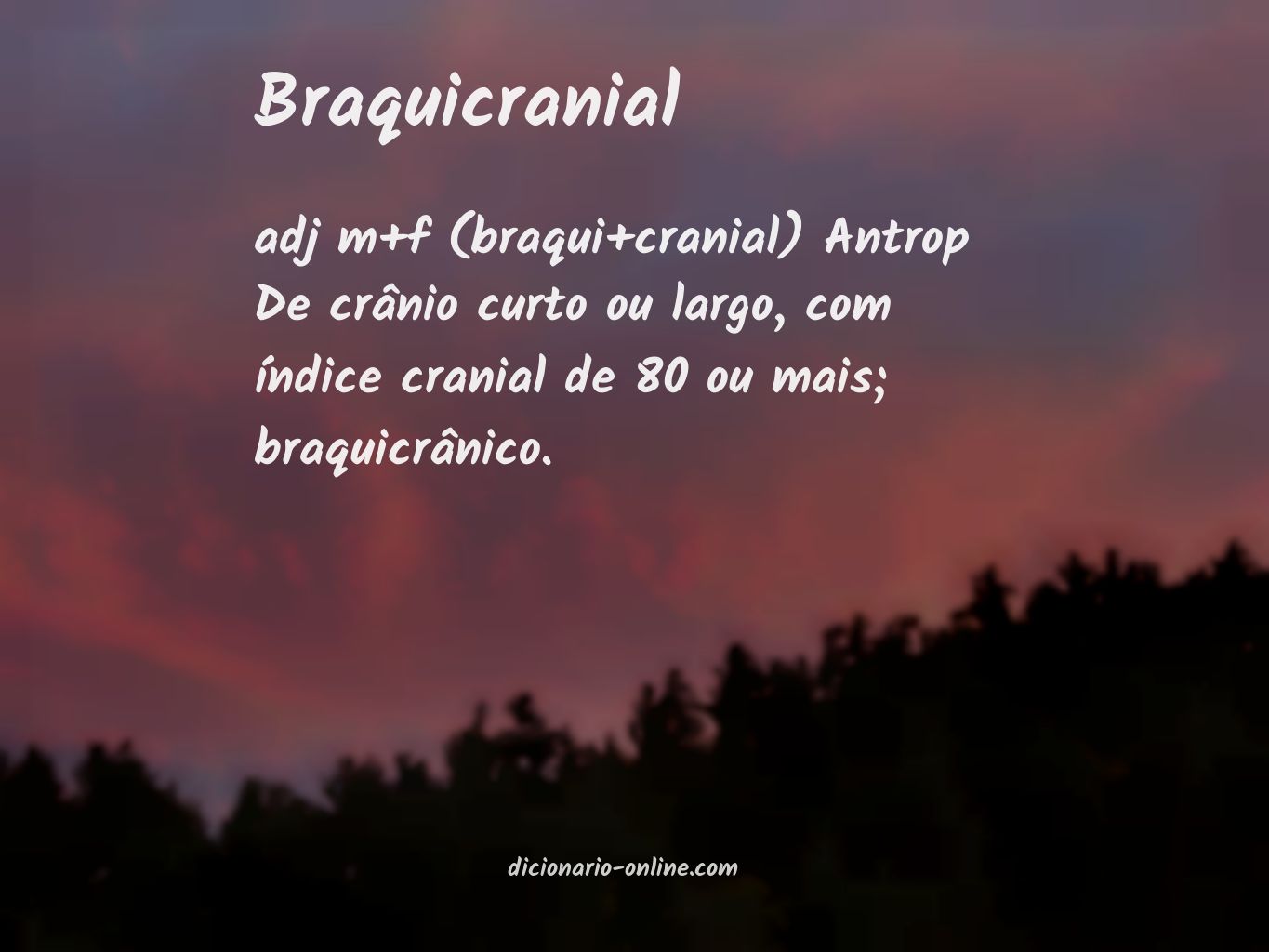 Significado de braquicranial