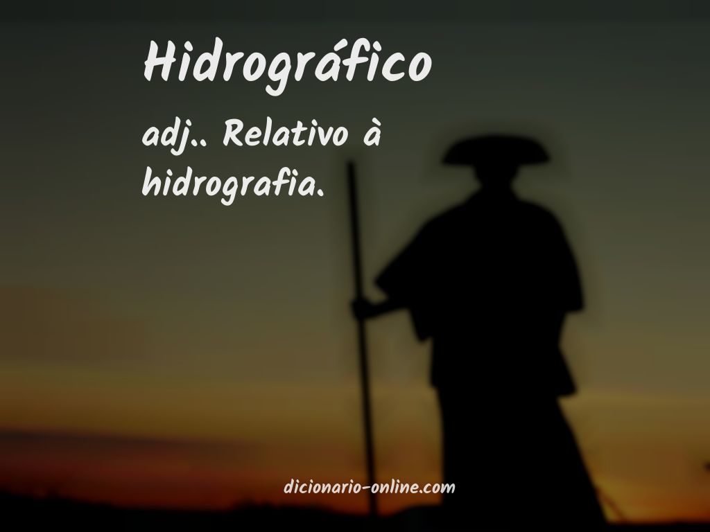 Significado de hidrográfico