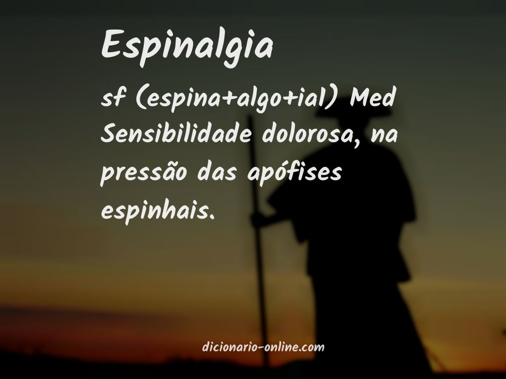 Significado de espinalgia