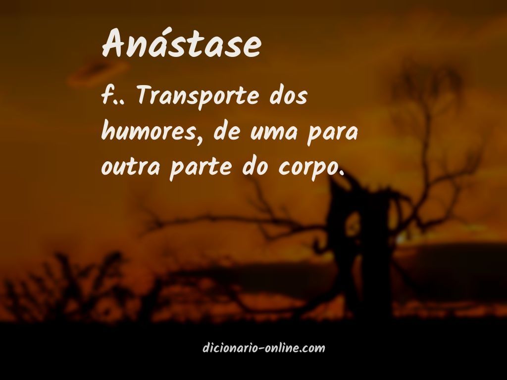 Significado de anástase