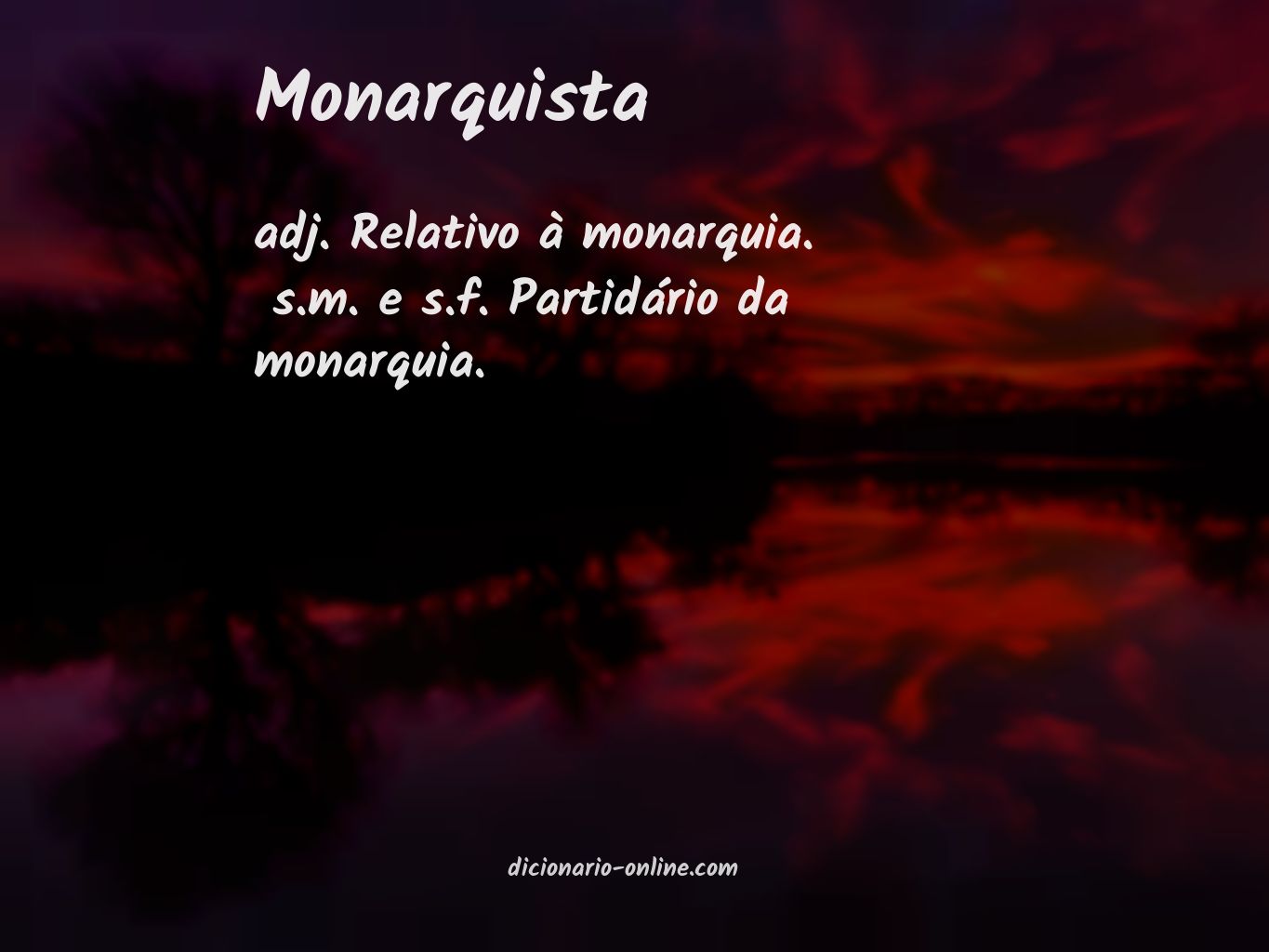 Significado de monarquista