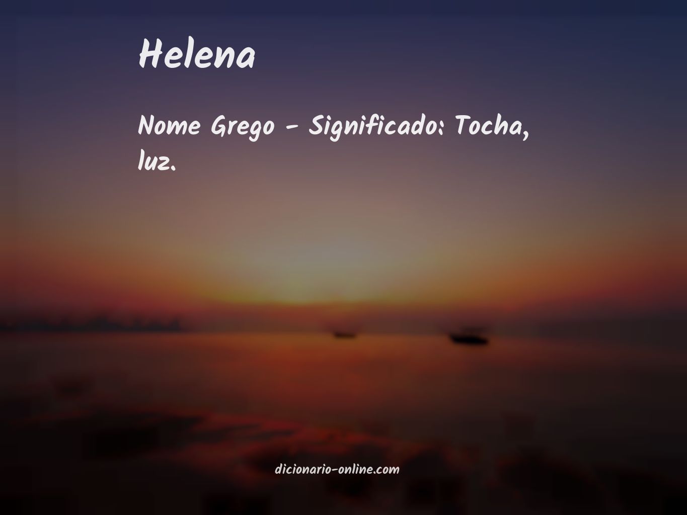 Significado de helena