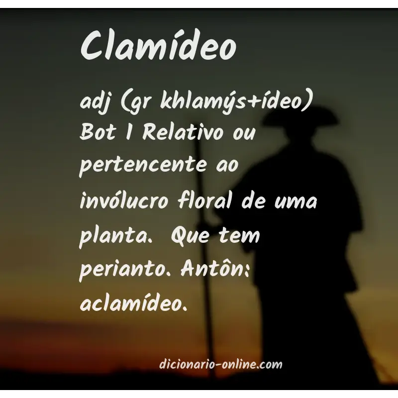 Significado de clamídeo