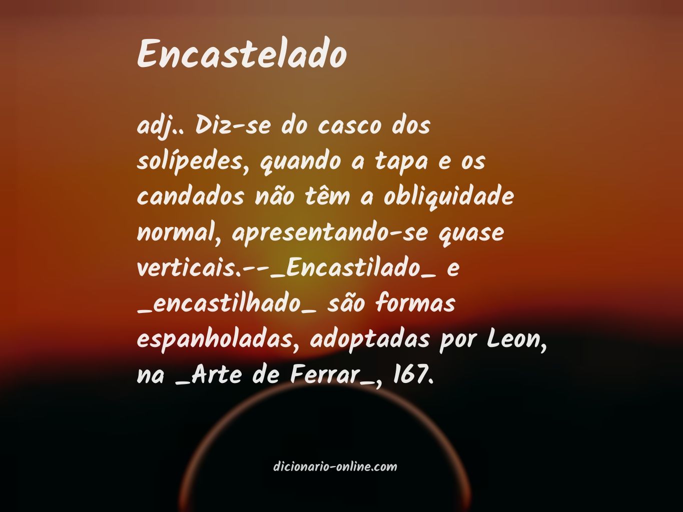 Significado de encastelado