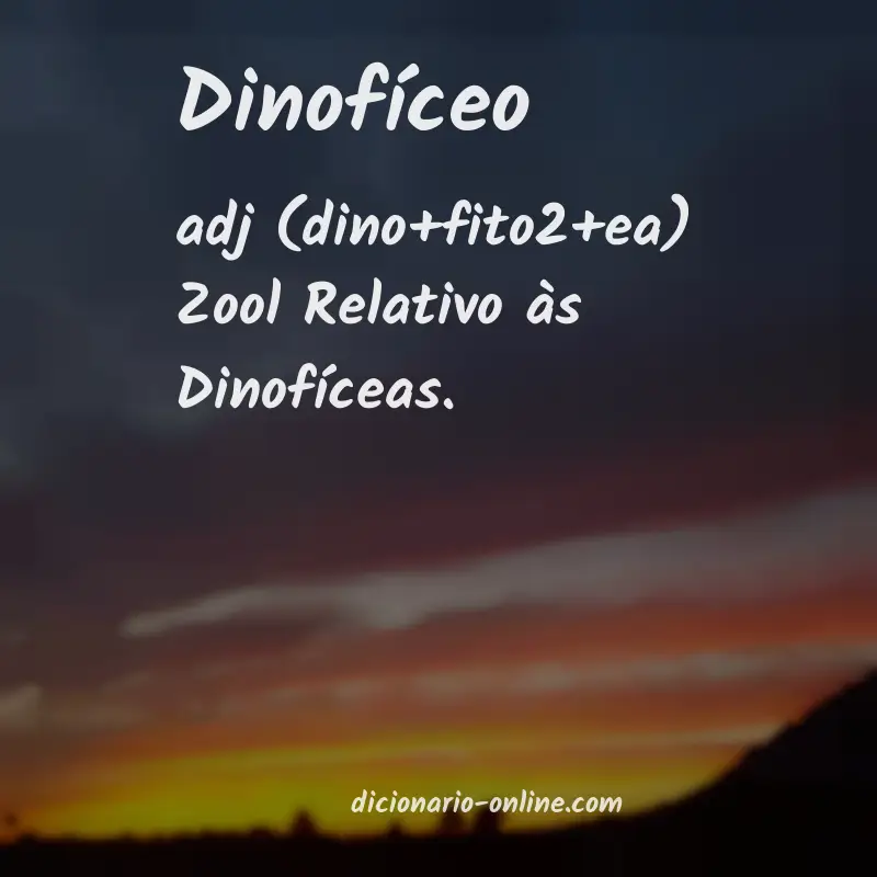 Significado de dinofíceo