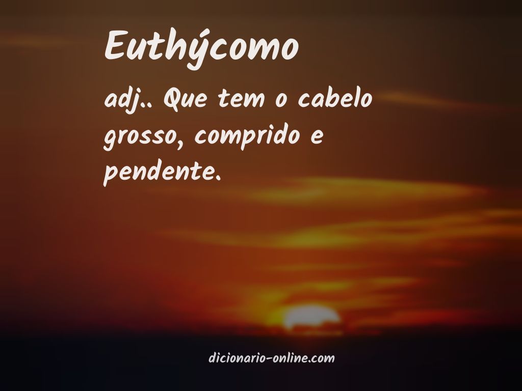 Significado de euthýcomo