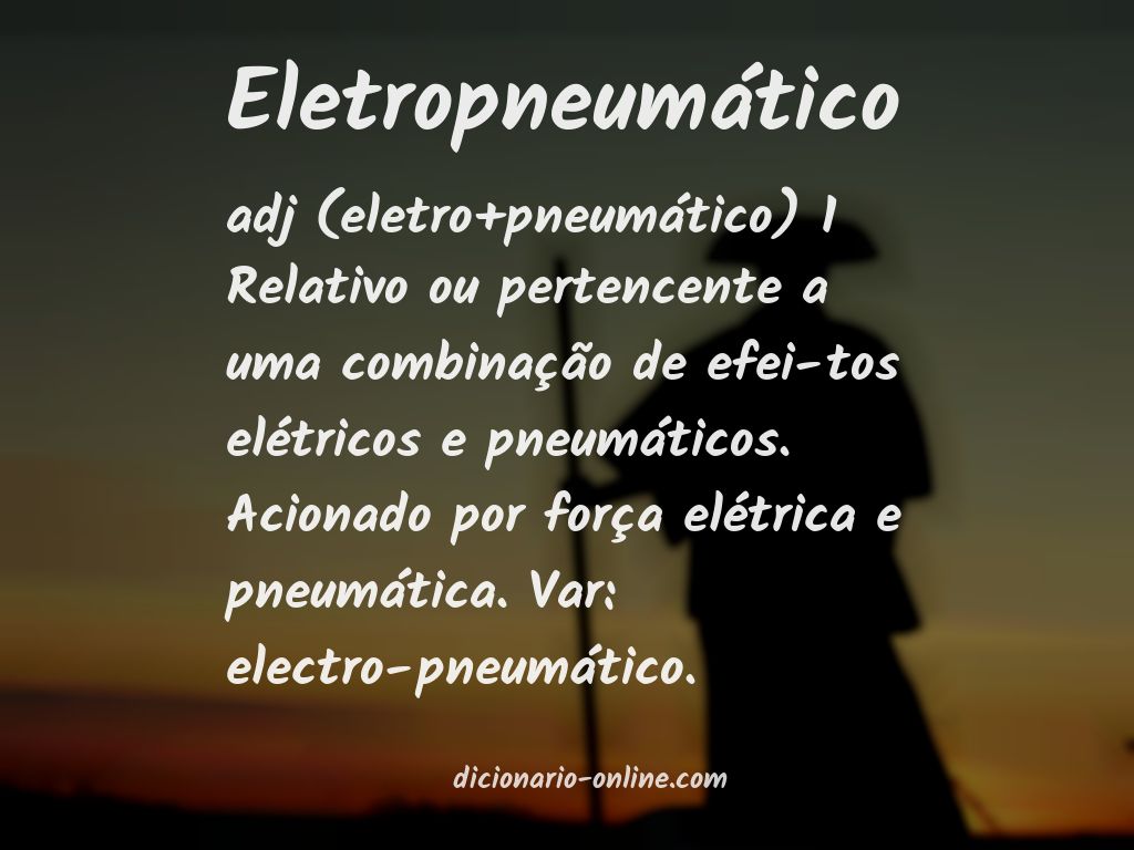 Significado de eletropneumático