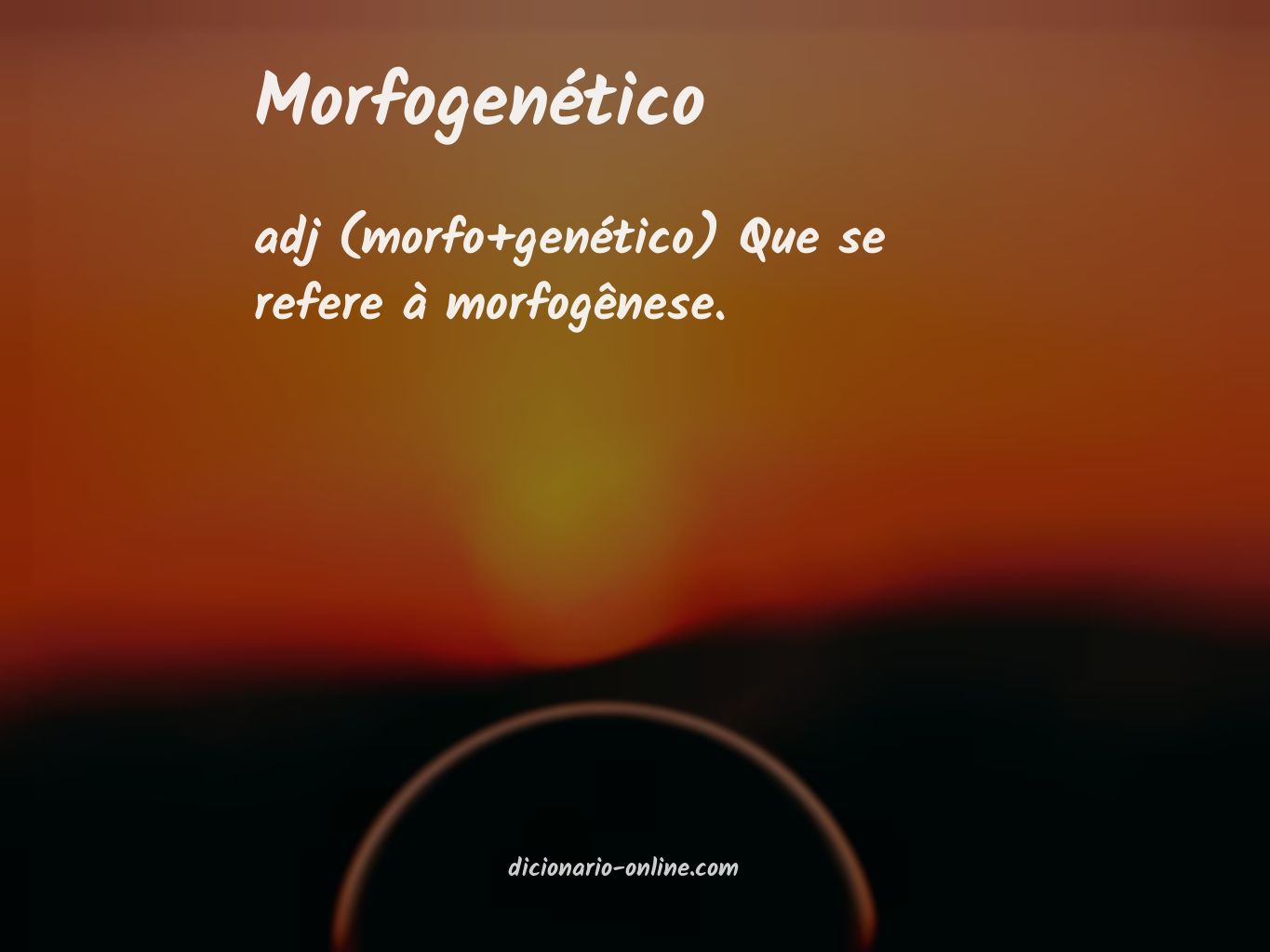 Significado de morfogenético