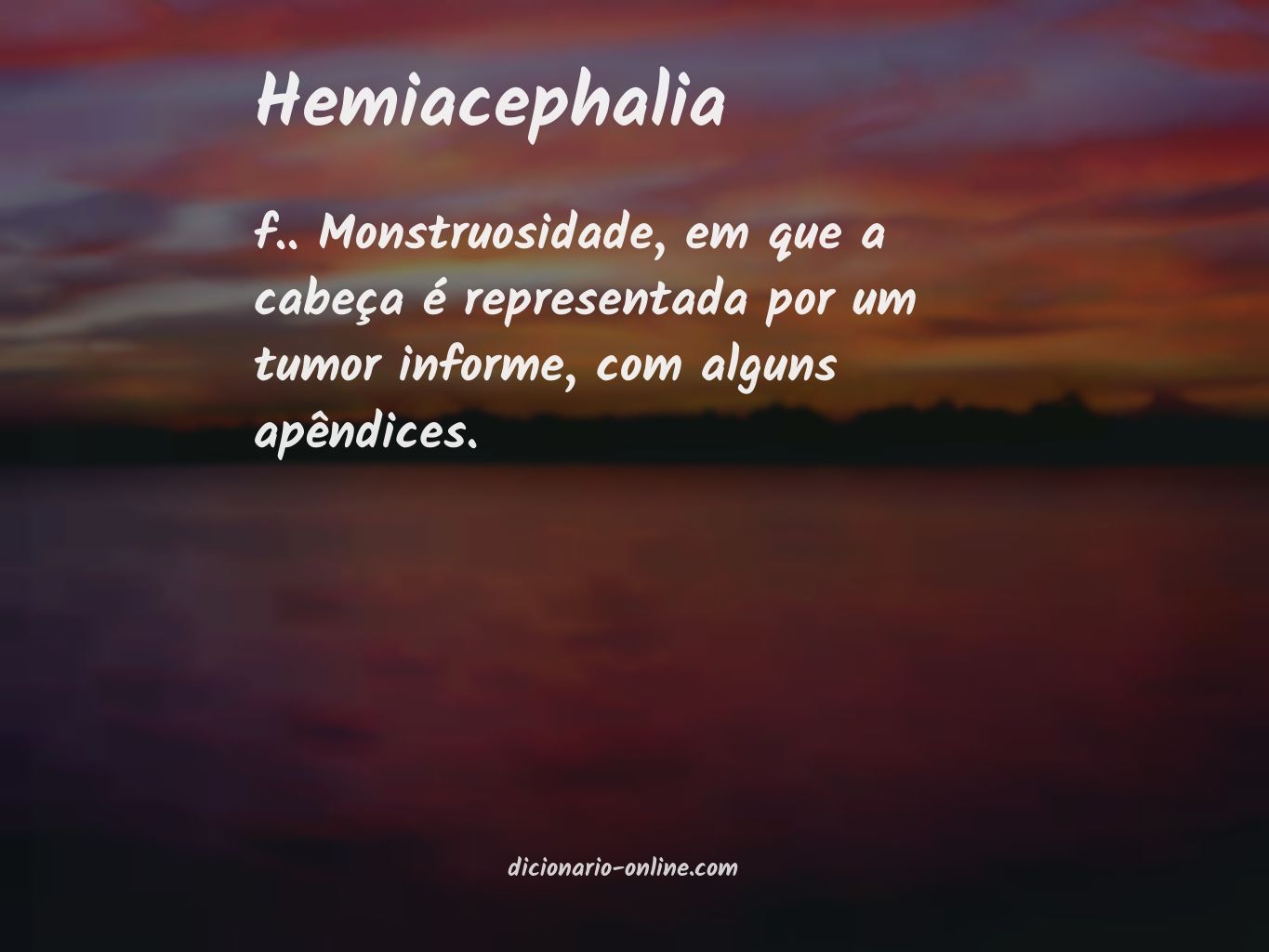 Significado de hemiacephalia