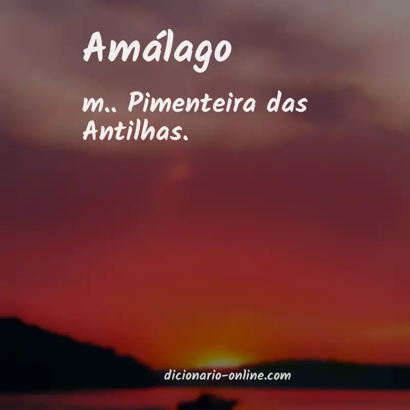 Significado de amálago