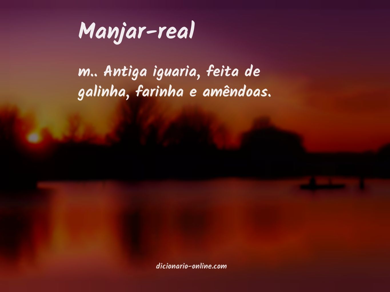 Significado de manjar-real