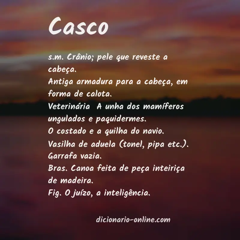 Significado de casco