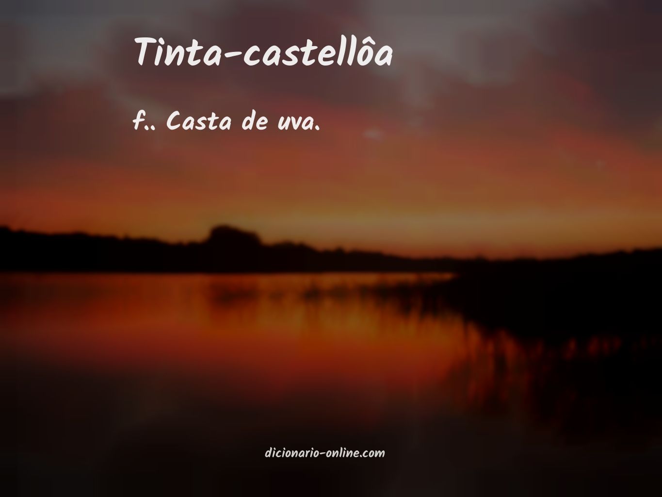 Significado de tinta-castellôa