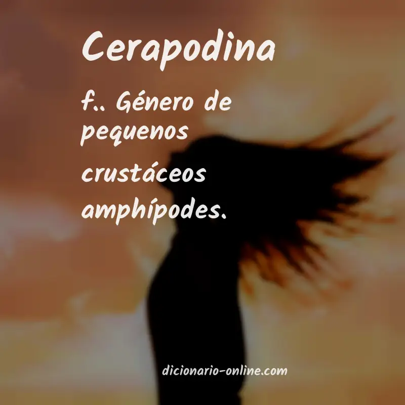 Significado de cerapodina