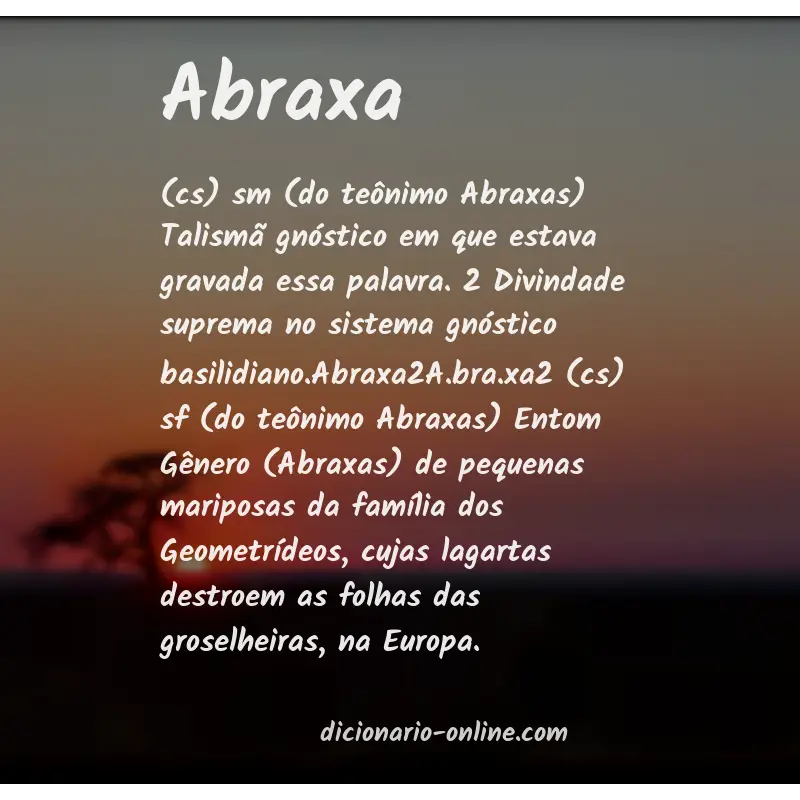 Significado de abraxa