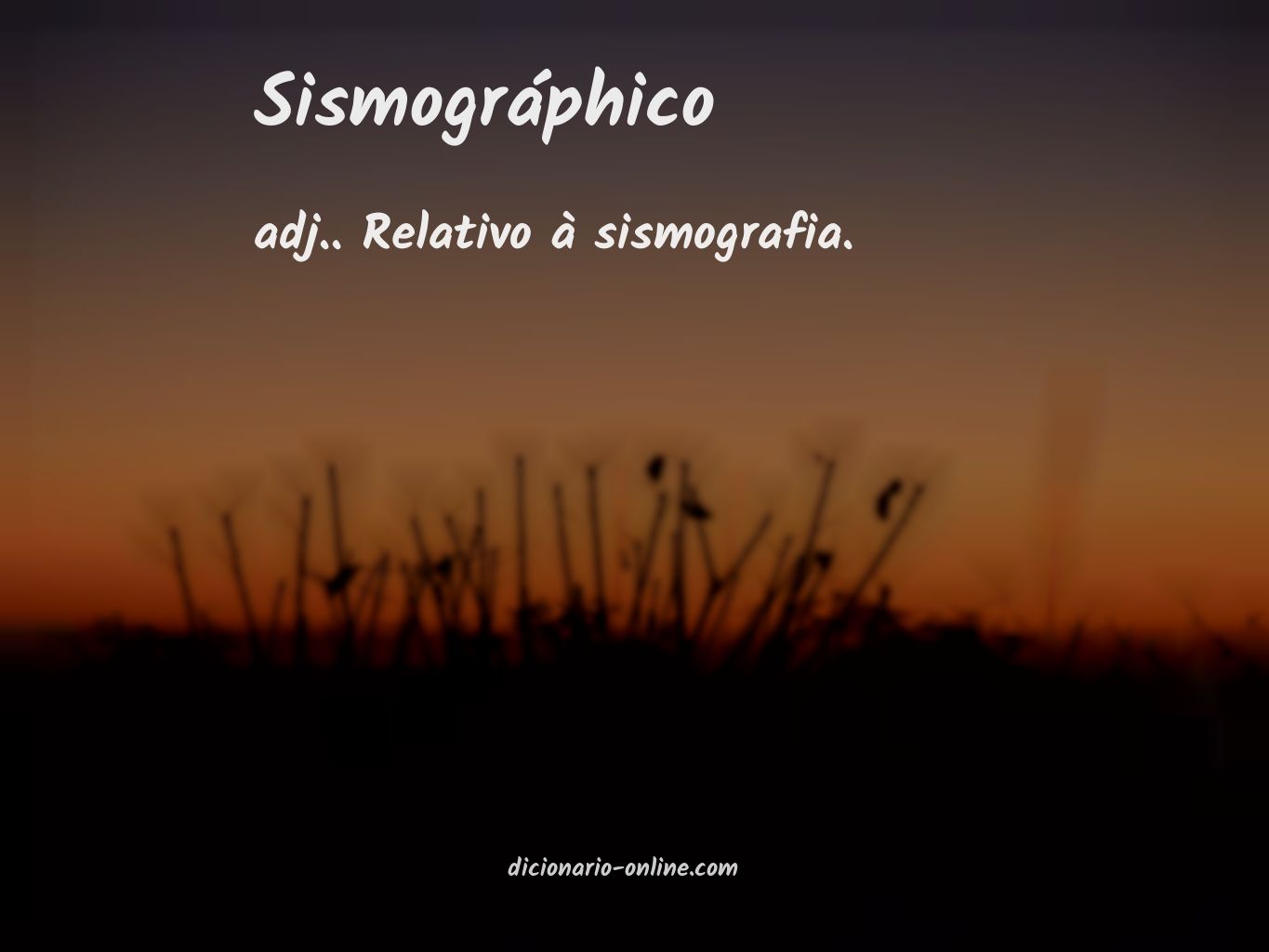 Significado de sismográphico