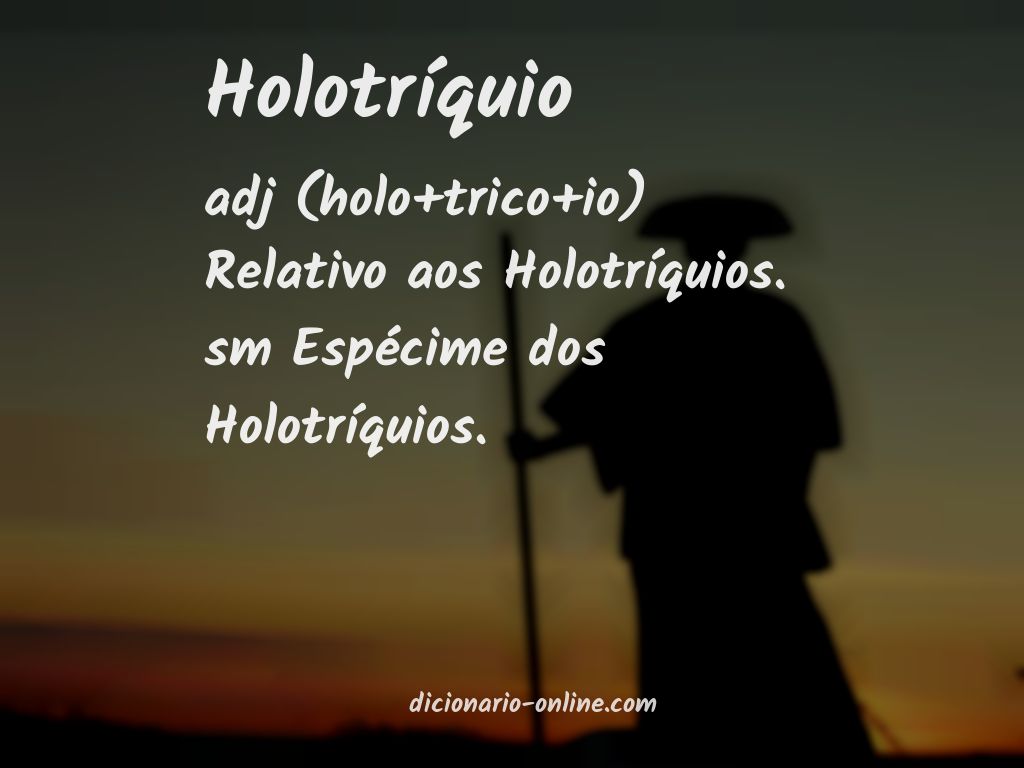 Significado de holotríquio