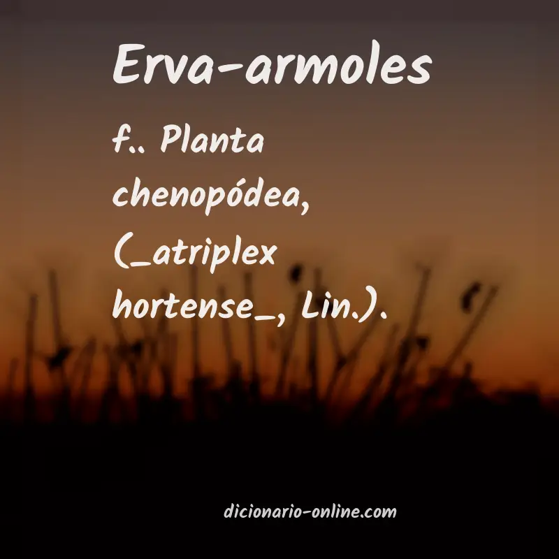 Significado de erva-armoles