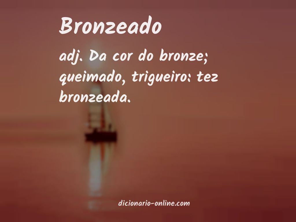 Significado de bronzeado