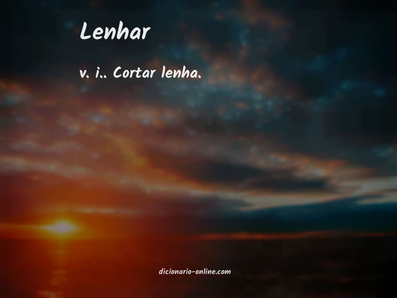 Significado de lenhar