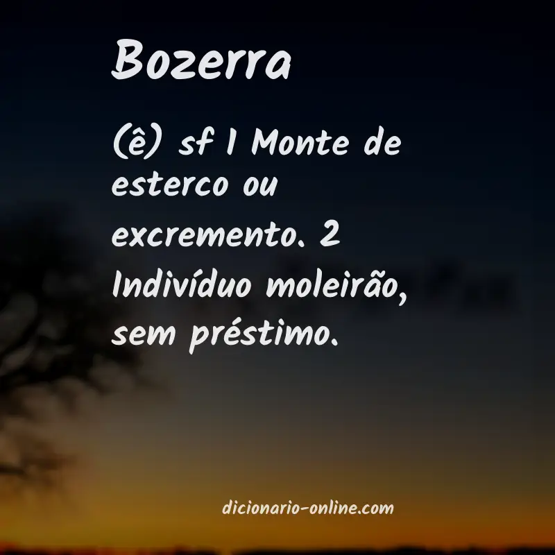 Significado de bozerra