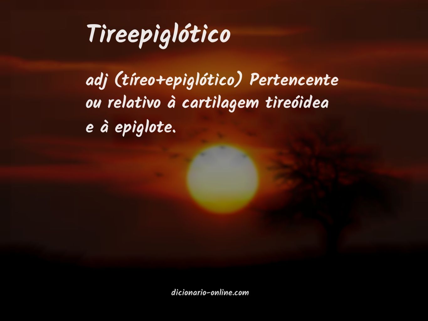 Significado de tireepiglótico