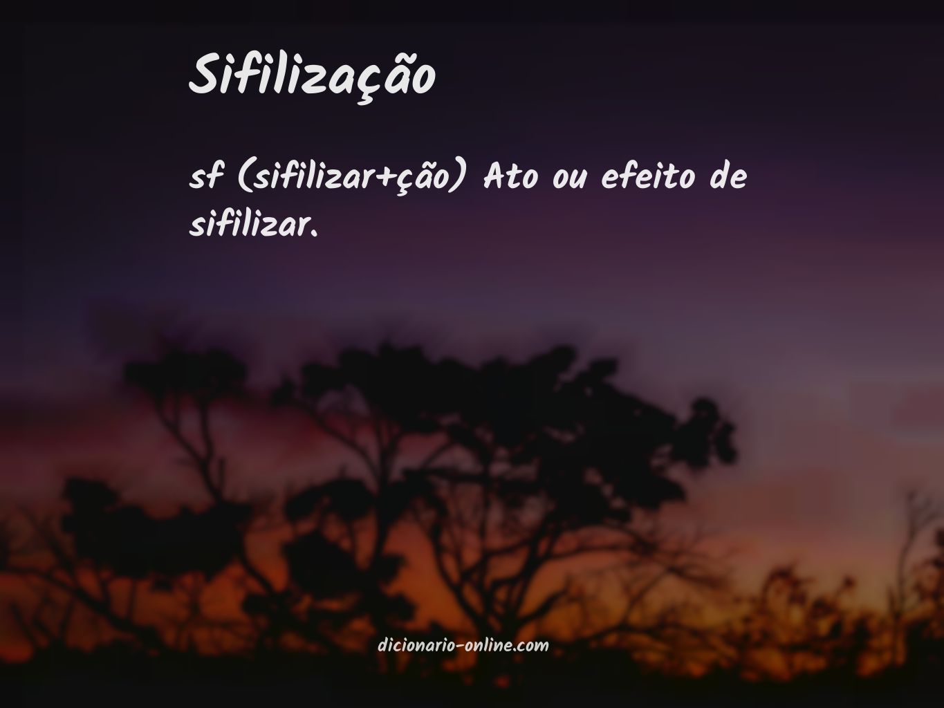 Significado de sifilização