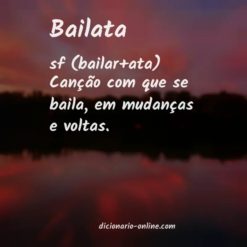 Significado de bailata