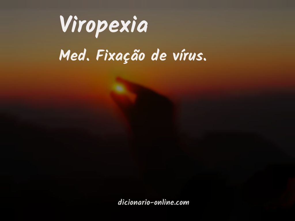Significado de viropexia