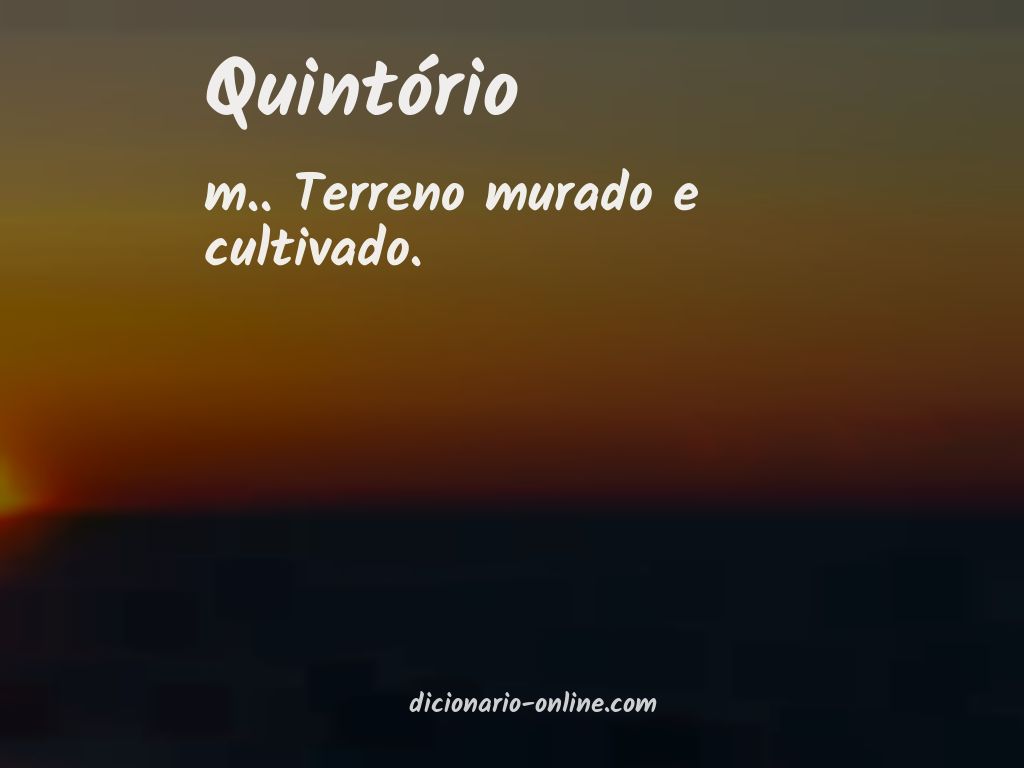 Significado de quintório