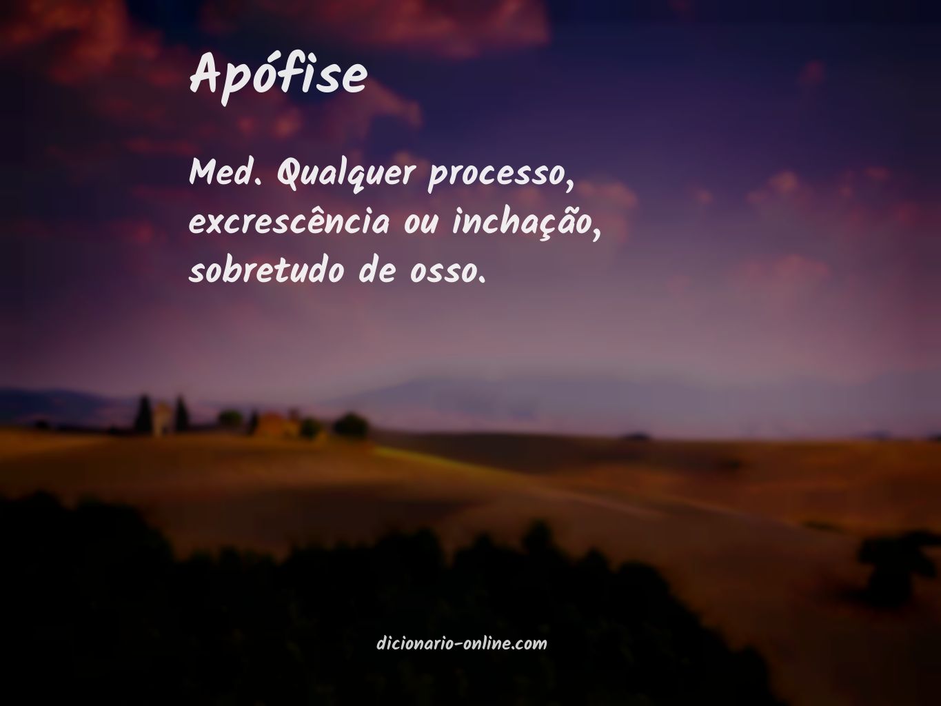 Significado de apófise