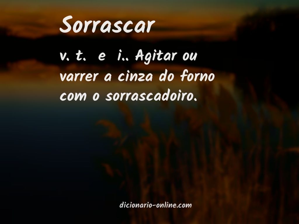 Significado de sorrascar