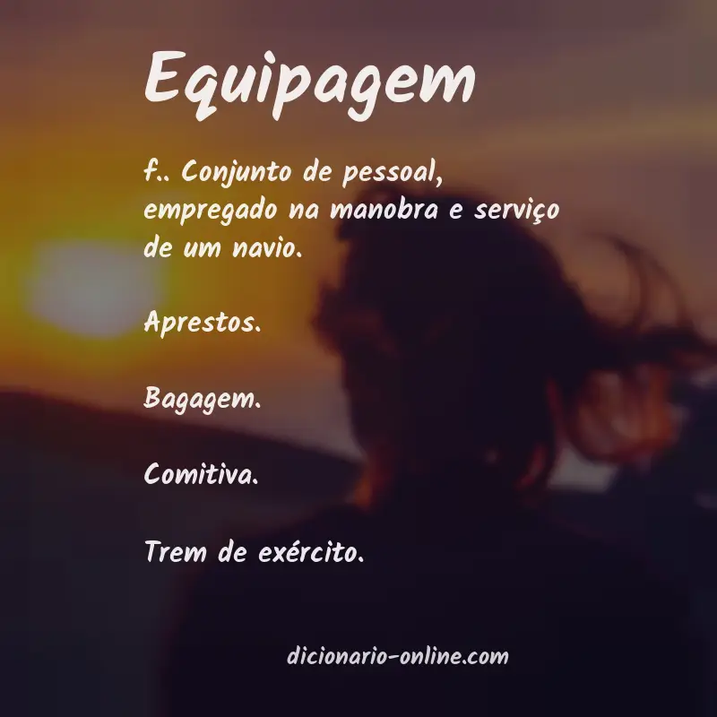 Significado de equipagem