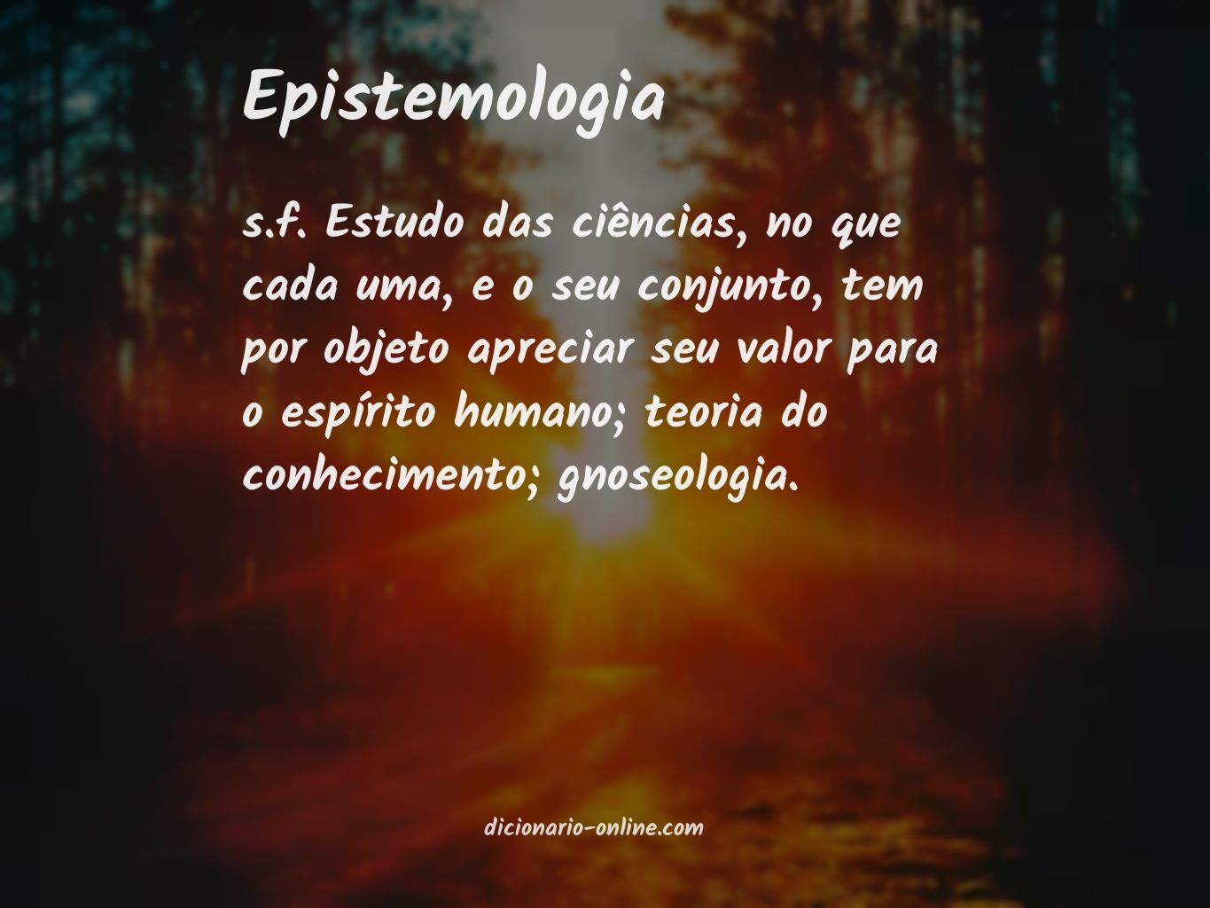 Significado de epistemologia