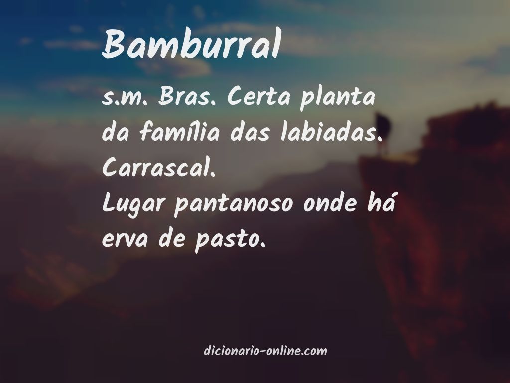 Significado de bamburral