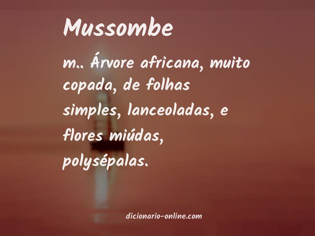 Significado de mussombe