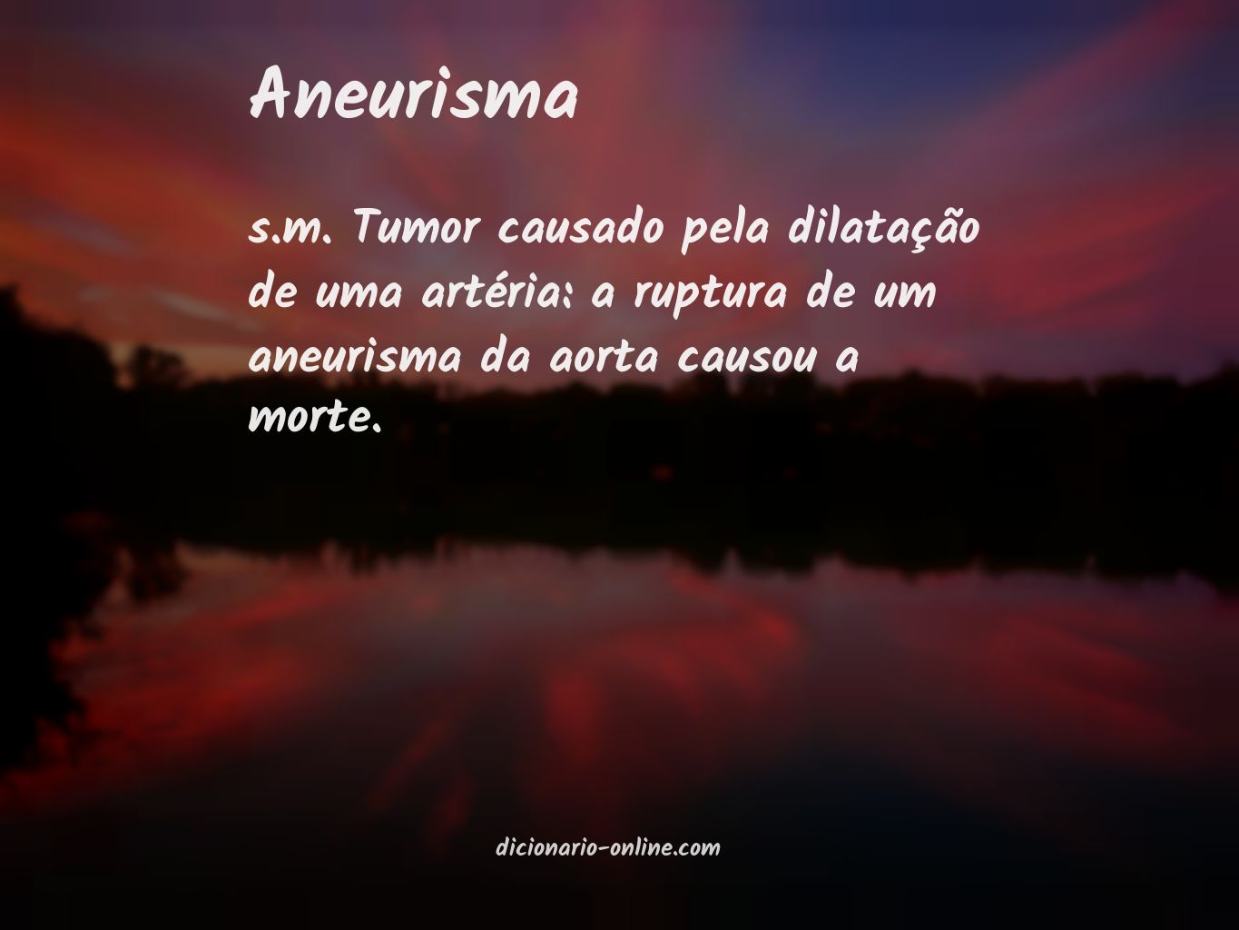 Significado de aneurisma