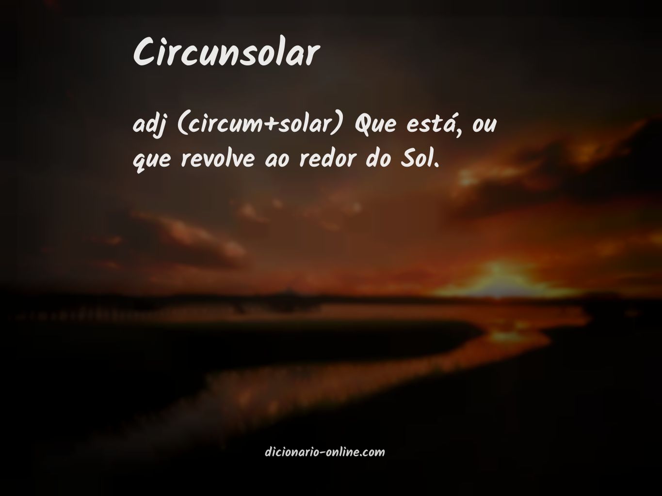 Significado de circunsolar