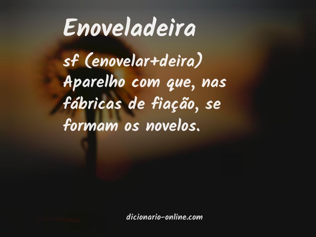 Significado de enoveladeira