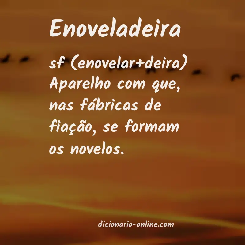 Significado de enoveladeira
