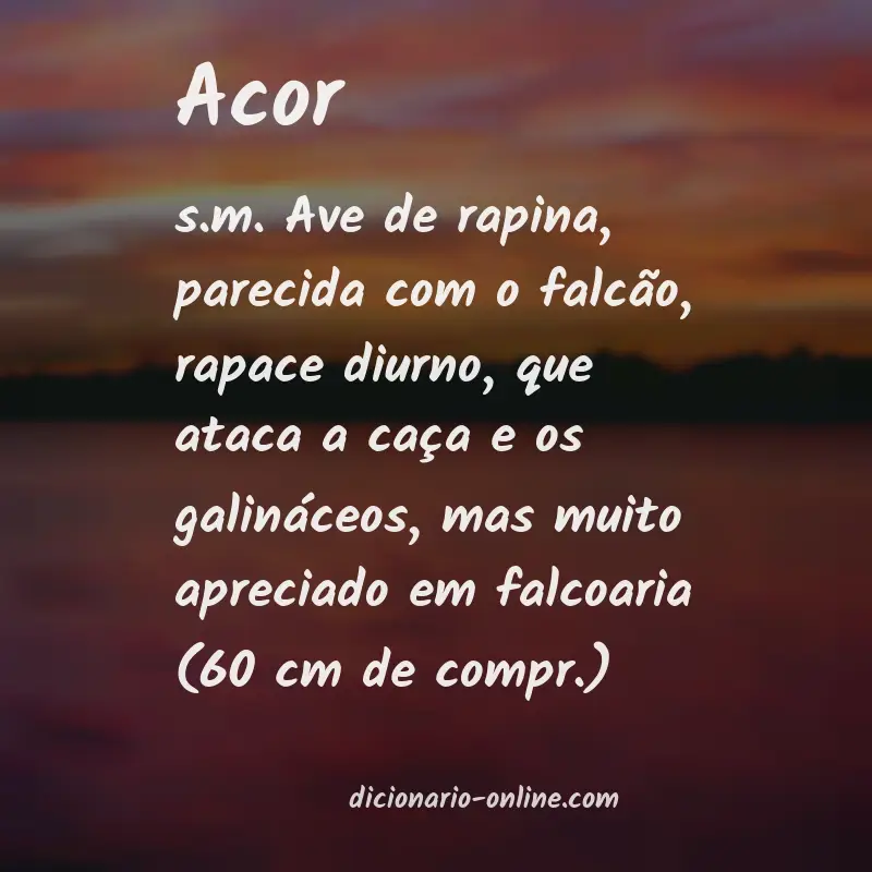 Significado de acor