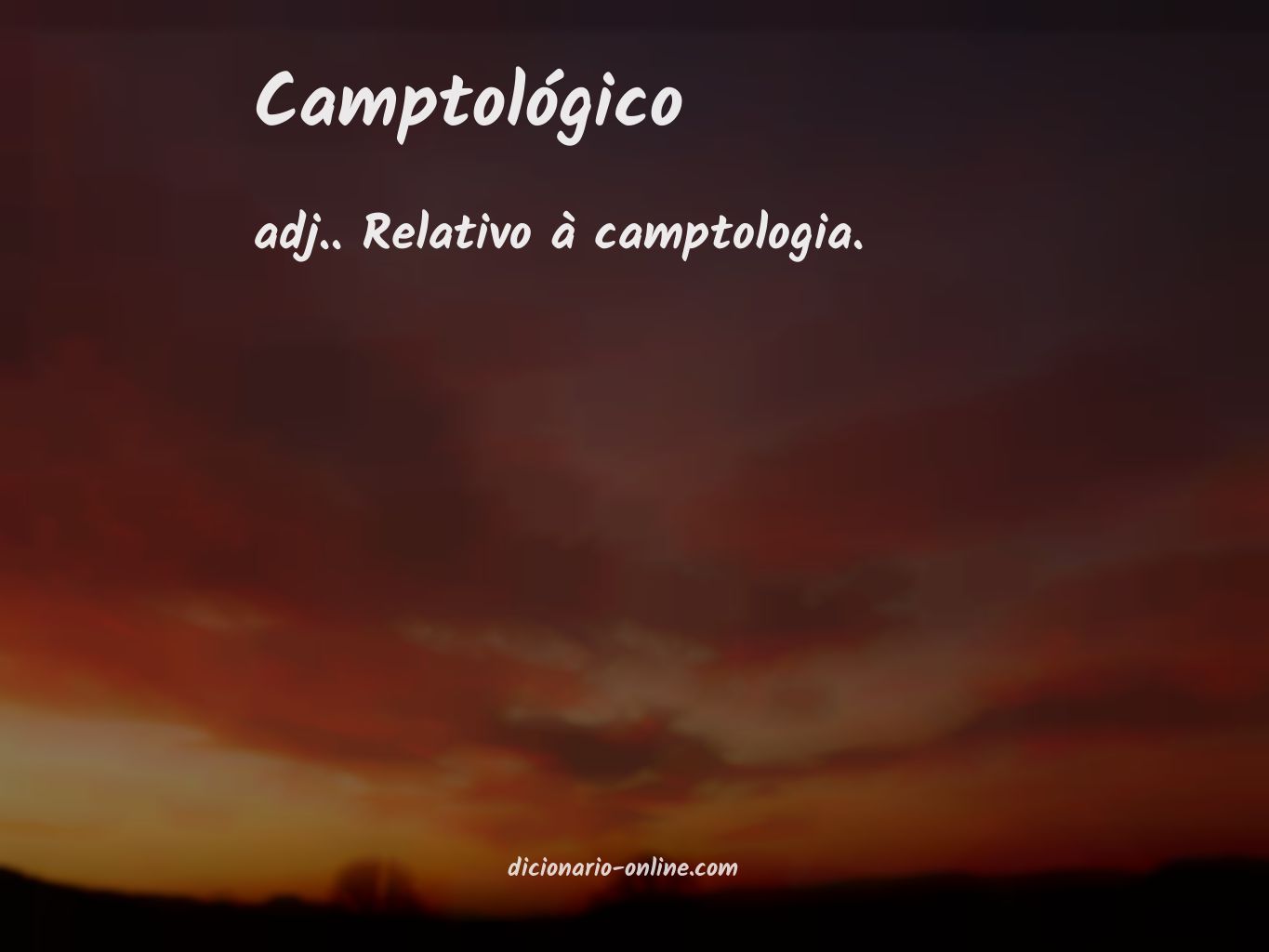 Significado de camptológico