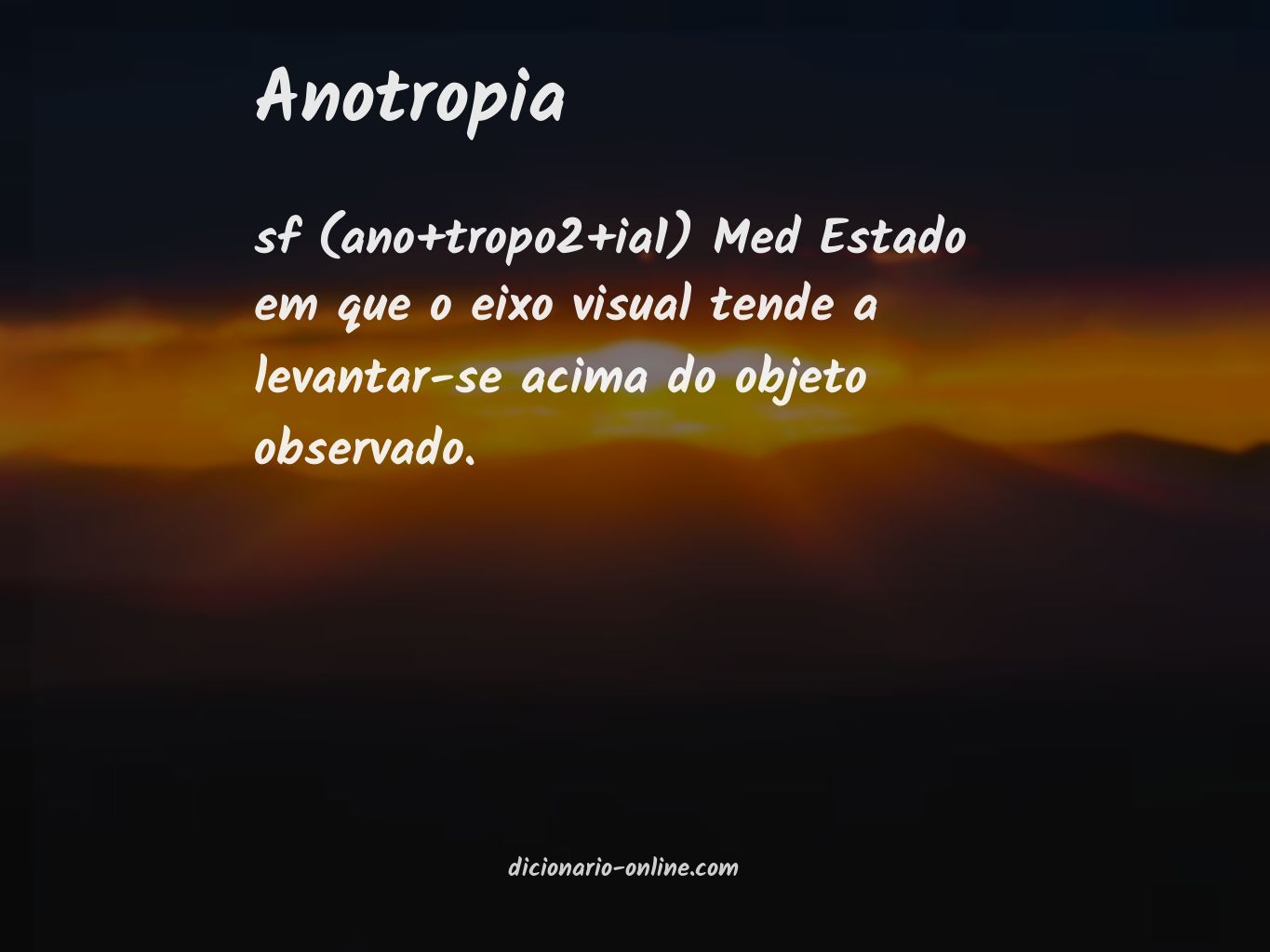 Significado de anotropia