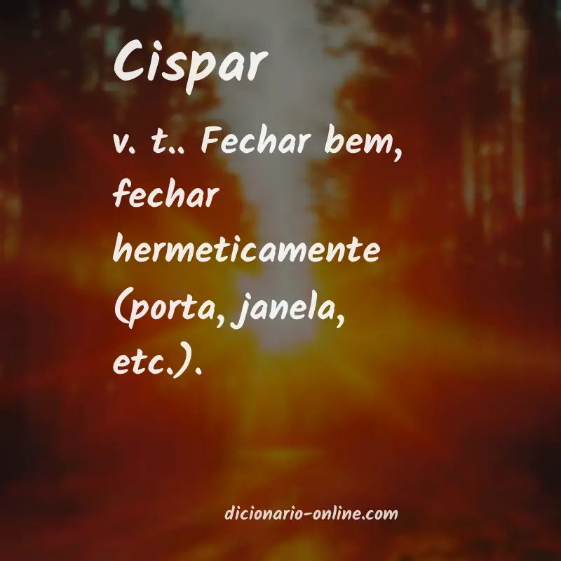 Significado de cispar