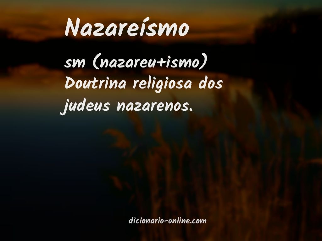 Significado de nazareísmo