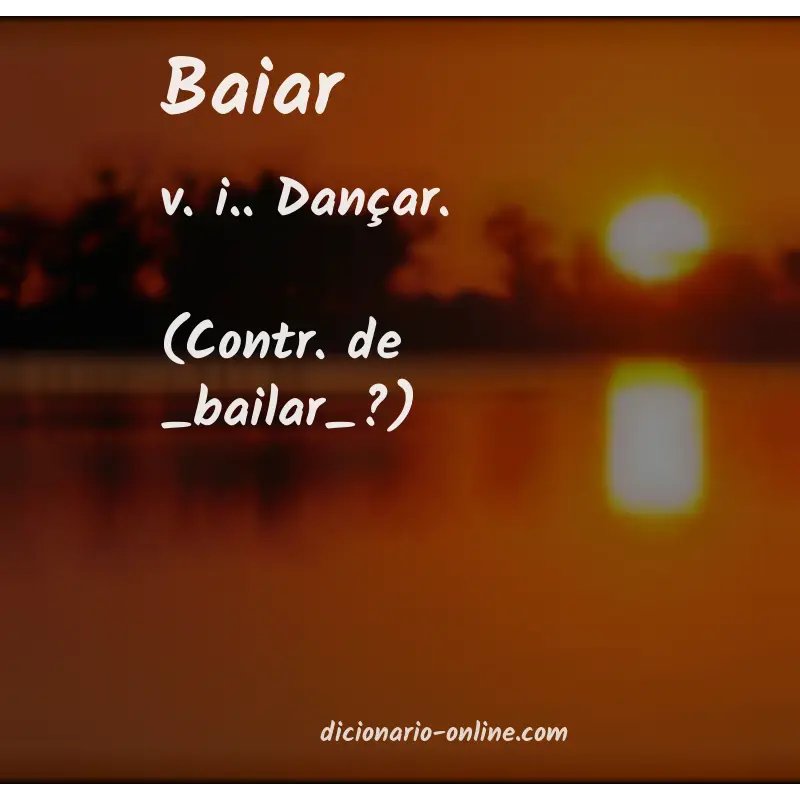 Significado de baiar