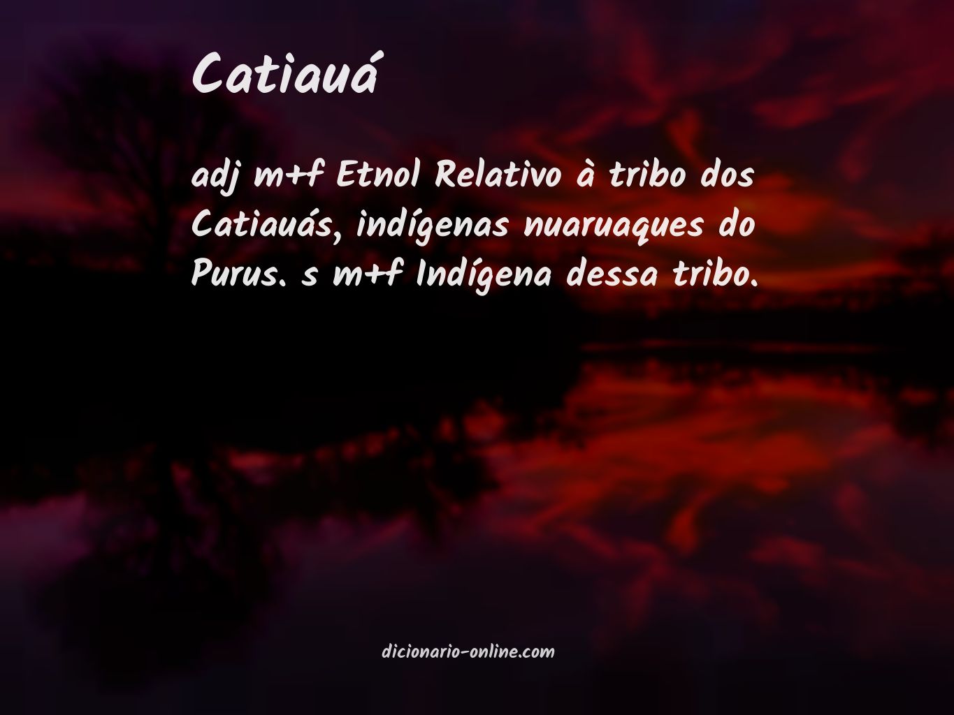 Significado de catiauá