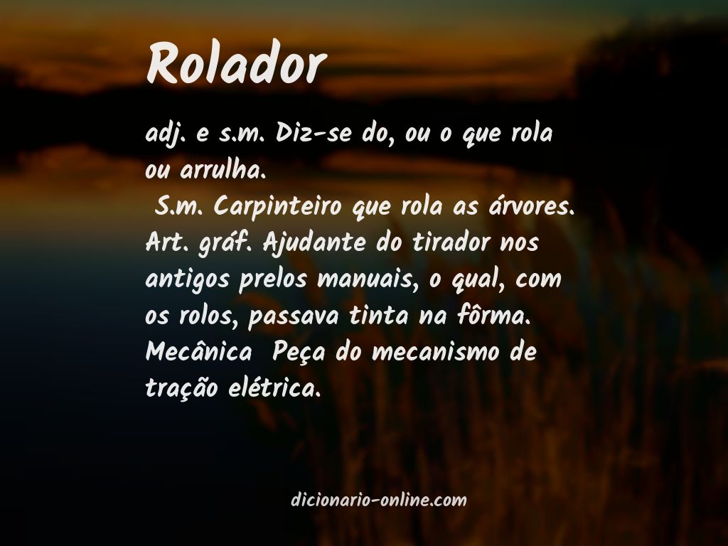 Significado de rolador