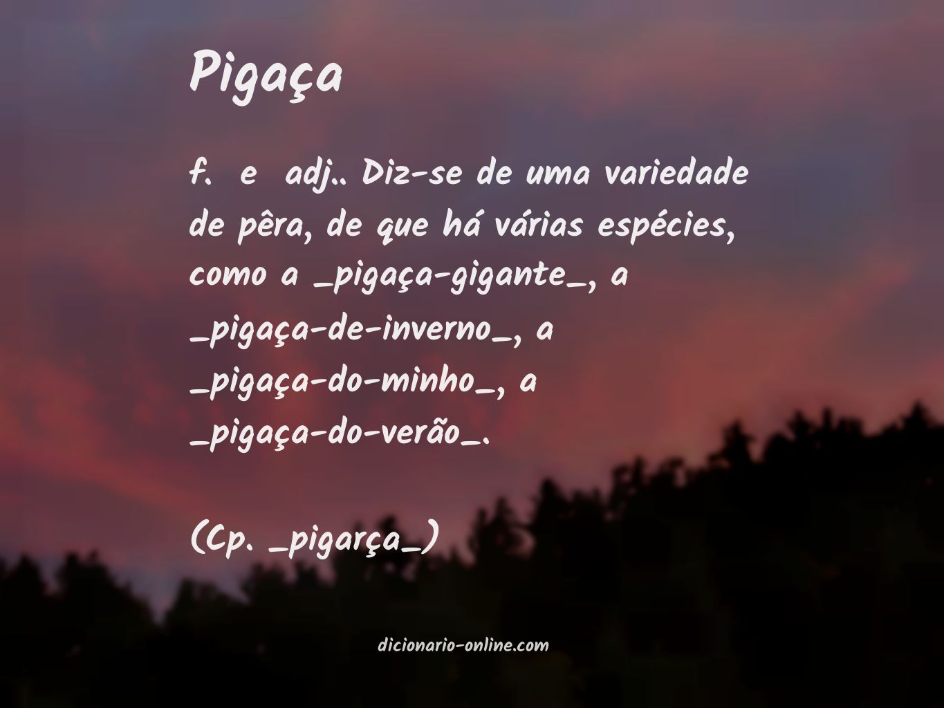 Significado de pigaça